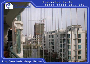 Edelstahl-Balkon-unsichtbarer Grill-stilvolle Sitzungs-Innenarchitektur-Ideen