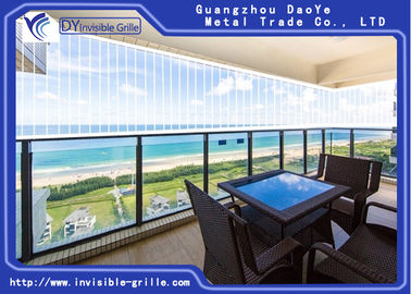 Hohe Aufstiegs-Wohnungs-unsichtbare Grills für Hauptbalkon-stilvollen Blick