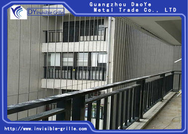 Sicherheits-Grill-stärkeres Grundlagen-Rahmen-Draht-Aluminium für den Balkon-unsichtbaren Grill