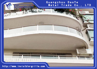 Antirost-Sicherheits-Grill-stärkeres Grundlagen-Rahmen-Draht-Aluminium für den Balkon-unsichtbaren Grill