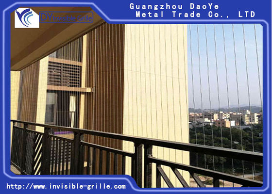 Antibalkon-unsichtbarer Grill des rost-weißer Aluminium-1.6mm