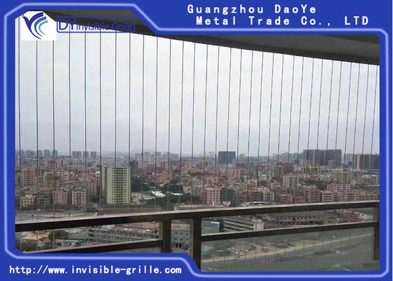 Draht-Balkon-unsichtbarer Grill der Sicherheits-2.0mm des Edelstahl-316