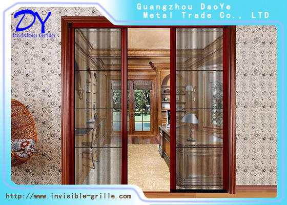 Rollen-Insekten-einziehbare unsichtbare Eingangstür mit Fliegengitter-Aluminiumprofil