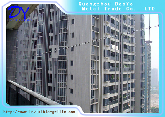 Drahtseil-Balkon-unsichtbarer Grill-Antirost des Edelstahl-304